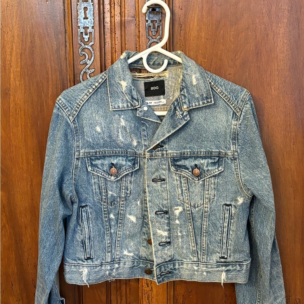 BDG Light Blue Distressed Jacket